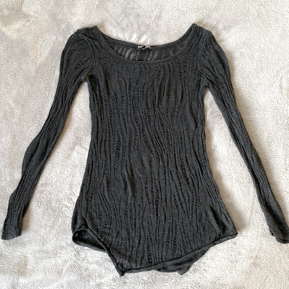 Express Dressy Overshirt Top